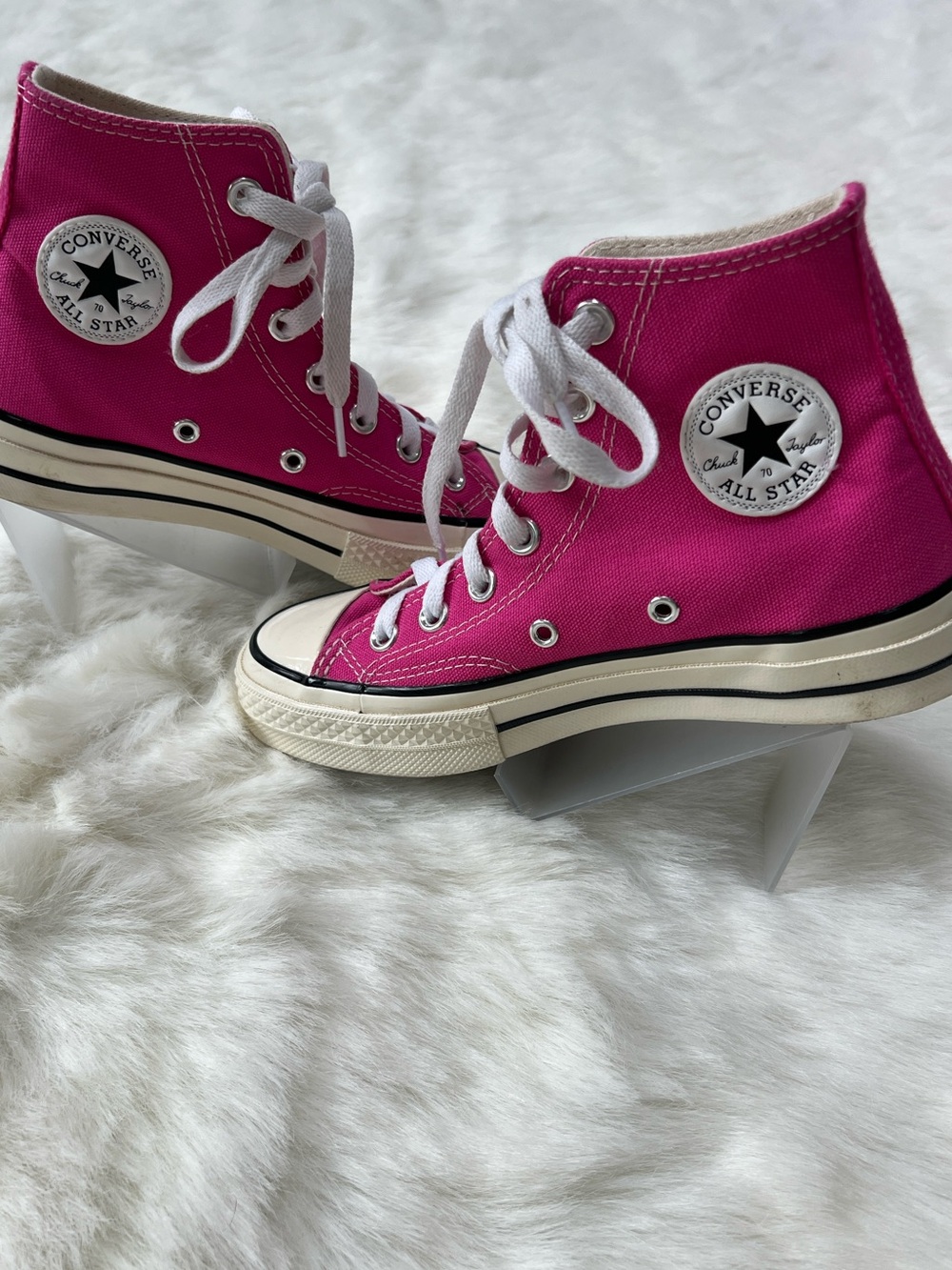 Converse All Stars sneakers Junior Unisex W 5 M 3 bright pink canvas